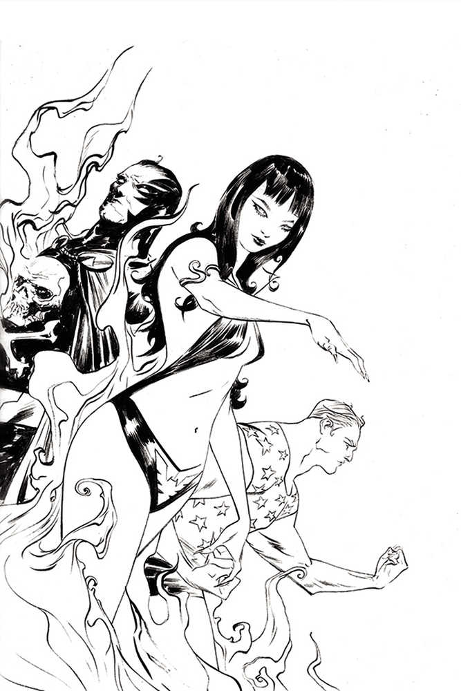 Vampirella Dark Powers #2 50 Copy Lee Black & White Full Art Variant Edition