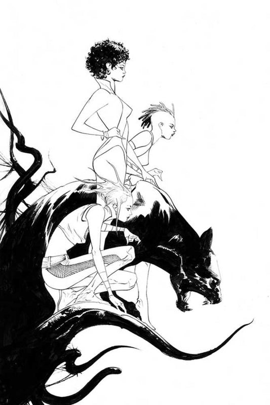 Sacred Six #1 40 Copy Lee Virgin Black & White Variant Edition