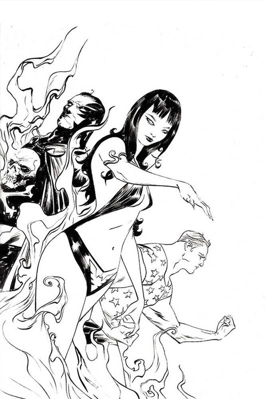 Vampirella Dark Powers #2 50 Copy Lee Black & White Full Art Variant Edition
