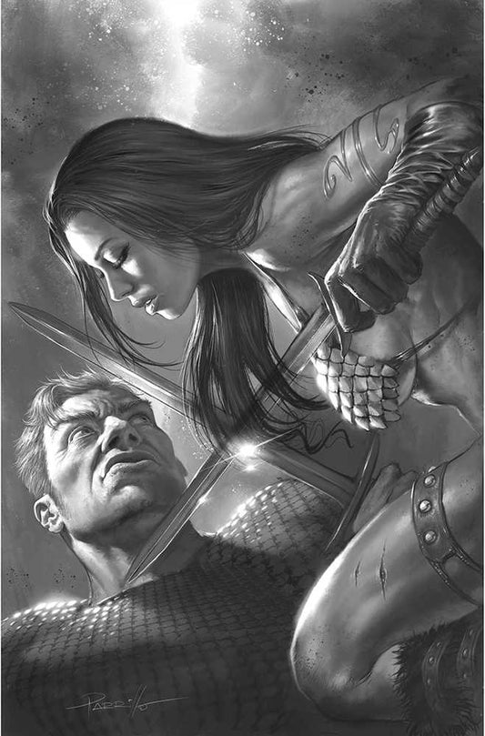 Red Sonja The Superpowers #4 50 Copy Parrillo Black & White Virgin Inc
