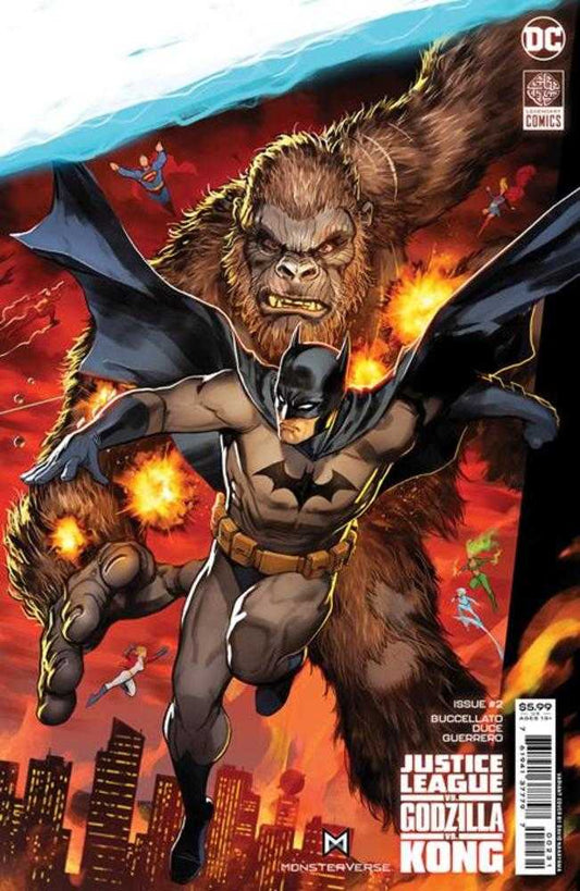 *SIGNED* Justice League vs Godzilla vs Kong #2 (Of 7) Cover C David Nakayama Batman Connecting Card Stock Variant