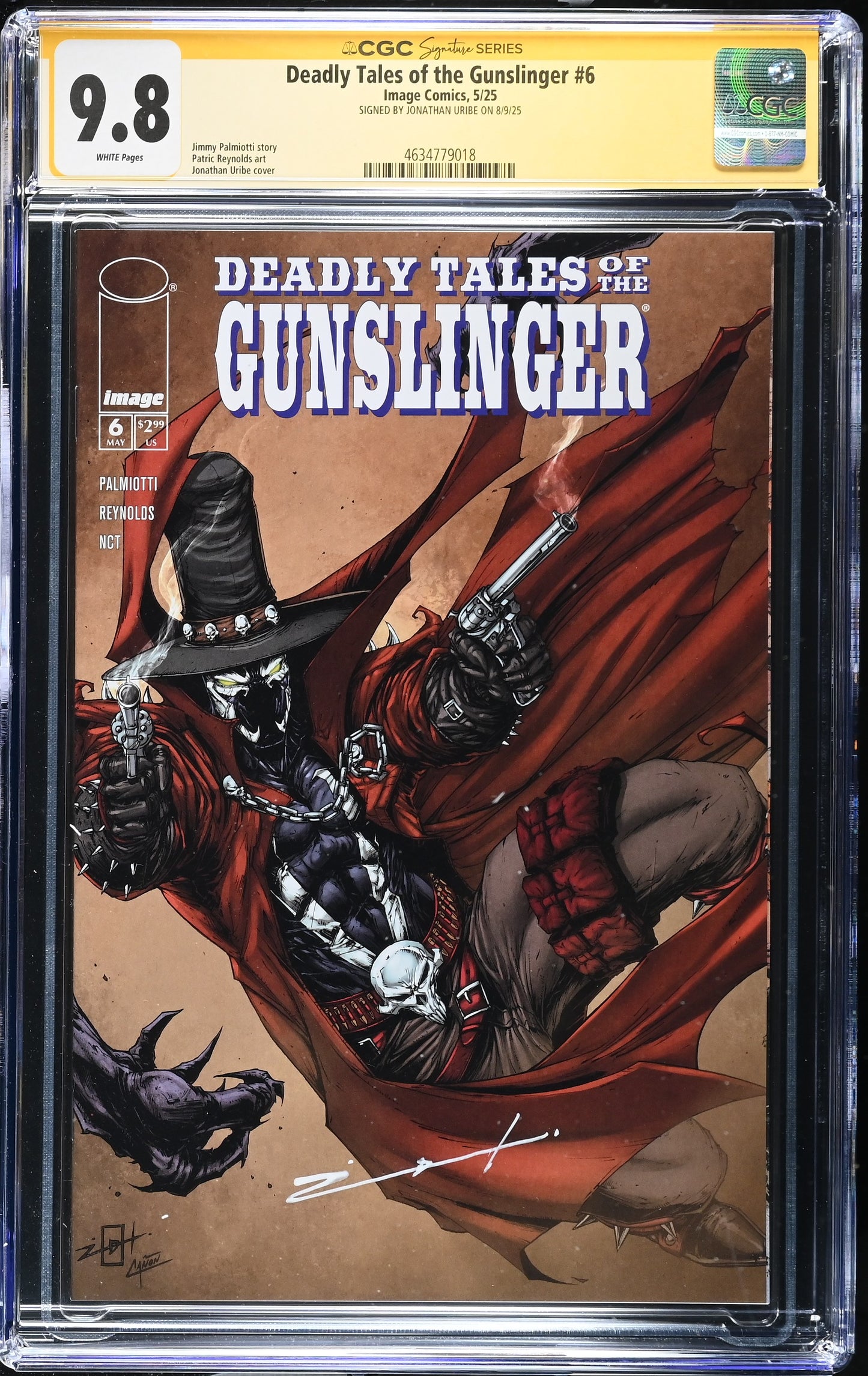 Deadly Tales of the Gunslinger #6 CGC - Jonathan Uribe Signed