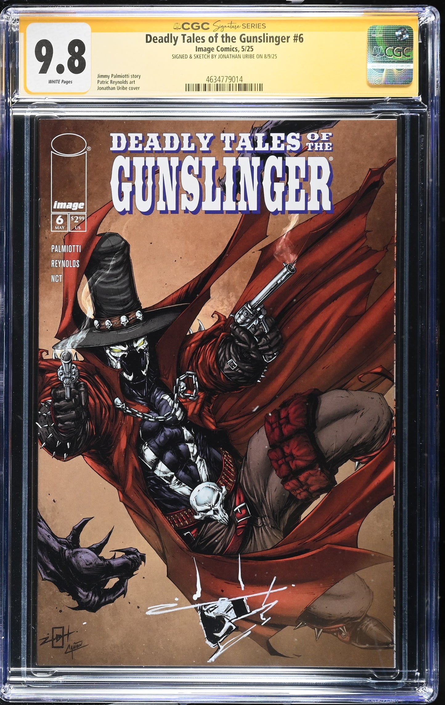 Deadly Tales of the Gunslinger #6 CGC - Jonathan Uribe Signed