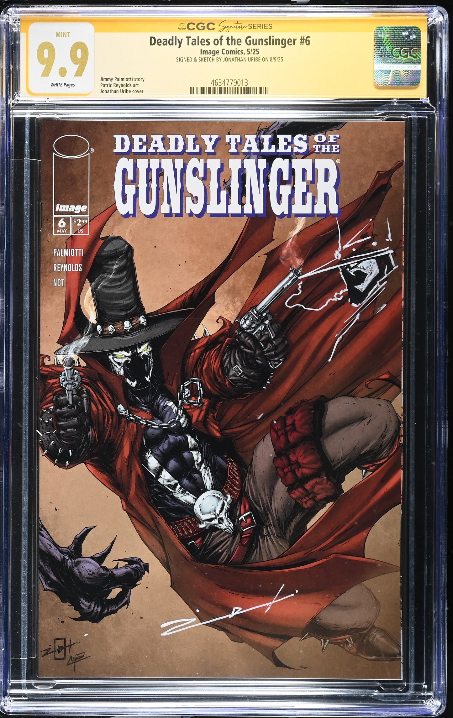 Deadly Tales of the Gunslinger #6 CGC - Jonathan Uribe Signed